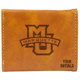 Brown Marquette Golden Eagles Personalized Trifold Wallet