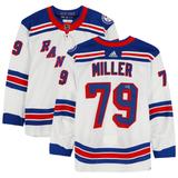 K'Andre Miller New York Rangers Autographed Game-Used #79 White Jersey Worn During the Second Round of 2022 Stanley Cup Playoffs vs. Carolina Hurricanes on May 18, 20, 26 and 30,