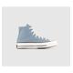 Converse All Star Chuck 70 Hi Trainers Blue Egret Black Canvas, 10