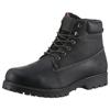 Winterboots DOCKERS BY GERLI, Herren, Gr. 45, schwarz, Leder, casual, Schuhe, Workerboots, Schnürstiefel mit Blockabsatz