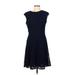 Wisp Casual Dress - A-Line: Blue Dresses - Women's Size 10