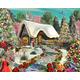 Christmas in the Cottage - 1000 Piece Wooden Puzzle - Puzzle Games Home Decor Puzzle