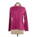 Lands' End Long Sleeve Polo Shirt: Pink Tops - Women's Size Large