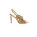 Cole Haan Heels: Slingback Stiletto Cocktail Tan Solid Shoes - Women's Size 5 - Open Toe