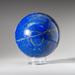 Astro Gallery of Gems Genuine Polished Lapis Lazuli (3.25") Sphere from Afghanistan Stone, Crystal in Blue/Brown/Gray | 8 H x 6 W x 4 D in | Wayfair