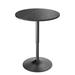 Ebern Designs Height-adjustable Round Dining Table w/ Swivelling Tabletop Wood/Metal in Black | 36 H x 23.5 W x 23.5 D in | Wayfair