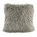 Loon Peak® Aymond Mongolian Sheep Lamb Faux Fur Fluffy Modern Chic Rustic Decorative Throw Pillow Polyester/Polyfill/Faux Fur in White | Wayfair