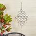 Arlmont & Co. Kathlyn Wind Chime Metal in Black | 27.45 H x 16.45 W x 1.2 D in | Wayfair D11687DA7ACC420EB744803088ED4872