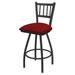 Holland Bar Stool 810 Contessa Swivel Counter Stool in Red/Gray/Black | Bar Stool (30" Seat Height) | Wayfair 81030PW016