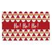 The Holiday Aisle® Jazmarie Christmas Outdoor Doormat Coir in Brown/Red/White | 30 H x 18 W x 0.75 D in | Wayfair 49F9CCBA796C4AB6A518DB0828836BA1