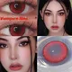 Cosmetic Contact Lenses with degree Cospaly Red Colored Contact Lens for Eyes diopters Beauty Pupils