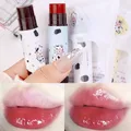 Cute Cow Colored Moisturizing Lip Balm Makeup Jelly Nude Rose Black Tea Lipstick Reduce Lip Line