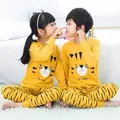Baby Kids Pajamas Sets Cotton Boys Sleepwear Suit Winter Girls Pajamas Cartoon Cat Pijamas