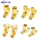 1PCS SMA to Dual SMA Male Female T Splitter Plug 3 Way Adapter RF Coax Coaxial Connector Gold Brass