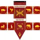 Roman Legions War Banner Home Decor Caesar Rome Empire SPQR Infantry Barbarians Flag Bar Room