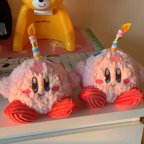Kawaii Kirby Plüsch Spielzeug Cartoon Geburtstag Stern Kirby DIY Geburtstag Kuchen Dekoration