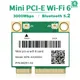 Wifi 6/5/4 bluetooth mini pci-e drahtloser karten netzwerk adapter für laptop pc