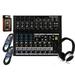 Mackie Mix12FX 12-channel Compact Mixer with Effects + SR450 Headphone with Pair of Audio Cable+free Absolute Phone Holder