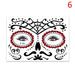 Ustorage 1Pc Halloween Funny Face Tattoo Stickers Creative Horror Temporary Makeup Dance Death Spirit Face Stickers