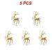 1~10PCS Artificial Simulation Christmas Sika Deer Reindeer Fairy Tale Garden Prop Animal Statue Home Elk Shop Display Decoration