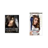 Clairol Perfect 10 By Nice N Easy Hair Color Kit (Pack of 2) 005A Medium Ash Brown with Easy Root Touch-Up Hair Coloring Tools 5a Medium Ash Brown