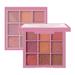 PMUYBHF Eyeshadow Eye Shadow Palettes Makeup 9 Color Eye Shadow Palettes Pink Eye Shadow Red Eye Shadow Waterproof Long Lasting Natural