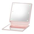 Cosmetic mirror LED Makeup Mirror Folding Portable Makeup Mirror with 6 LEDs Double-sided Cosmetic Mirror Clear Mirror Surface