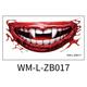 Ympuoqn Halloween Decorations on Clearance 2023 New Halloween Prank Makeup Realistic Temporary Halloween Clown Horror Mouth Stickers Removable Temporary Kit Halloween Makeup Props