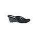 UNLISTED A Kenneth Cole Production Wedges: Black Solid Shoes - Women's Size 9 1/2 - Open Toe