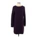 Fifteen Twenty Casual Dress - Shift: Burgundy Solid Dresses - Women's Size Small