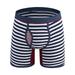 Herrnalise Men s Jockstrap Underwear Striped Underwear Low Waisted Sexy And Funny Mesh Boxer Underwear Briefs Pants Sexy Underwear Set For Men For Blue XL