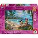 Schmidt jigsaw puzzle Thomas Kinkade 57528 Disney Mickey and Minnie in Hawaii 1 000 Pieces Colourful
