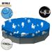 Sunshades Depot 20 Ft Blue Sky White Cloud Waterproof Round Pool Cover Above Ground Pool Winter Covers Wire Rope Hemmed All Edges for Above Ground Swimming Pools Trampoline Cover