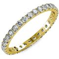 Diamond U-Prong Eternity Band VS2-SI1 G-H 1.54ct tw to 1.75ct tw in 18K Yellow Gold.size 5.5