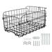 Bike Basket Storage Basket Durable Men Women Iron Wires Rack Large Capacity for Electric Bike Riding