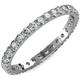 Diamond U-Prong Eternity Band VS2-SI1 G-H 1.54ct tw to 1.75ct tw in 18K White Gold.size 5.0