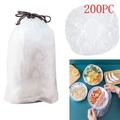 Outdoor Barbecue Safe pc heavy duty plastic plates Storage Container Food Bag Bowl Large Plastic Set Universal Kitchen Reusable Elastic Covers Fresh Keeping Bags 200Pc
