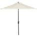 9 Feet Outdoor Umbrella With Crank And Tilt Excellent Sun Protection Umbrella Canopy UPF 50