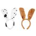 NUOLUX 2pcs Puppy Ears Costume Dog Ears Headband Halloween Cosplay Headband Photo Props