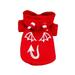 Luminous Hoodie Halloween Ghost Pattern Dog Clothes Costume Outfits Warm Sweatshirt Dog Apparel for Halloween Party Size L Red