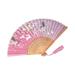 Yesbay Folding Fan Ultralight Chinese Style Hand Held Fan Cosplay Wedding Party Props Decoration