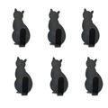 TERGAYEE Coat Hooks Cute Cat Shape Adhesive Hooks Wall Hooks No Perforated Hooks with Adhesive Hooks for Home Decoration