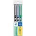 Pilot V5 Hi-Tecpoint Rollerball Pen - Fine 0.5mm Nib - Teacher s Wallet of 3 - Black Blue Green