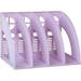 SAYEEC Magazine Holder Desk File Organizer Plastic 4 Compartment File Holder Folder Stand File Divider Document Cabinet Rack Book Storage Organizer Filling Box