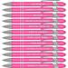 Zonon 12 Pieces Quotes Pen Inspirational Ballpoint Pen with Stylus Tip Motivational Messages Pen Metal Inspirational Pen Set Metal Black Ink Pens Encouraging Stylus Pen (Motivational Style Pink)