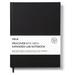 CintBllTer S7 Expanded ProCover Lab Notebook 9.25 x 11.75 in (23.5 x 30 cm) 144 Pages Black Synthetic Leather Permanent Bound 70lb Heavyweight Paper (1-Pack Grid +)