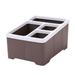 Desktop Organizer Box Makeup Cosmetic Storage Box Plastic Holder Box Bins for Office(Coffee)