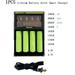 1PCS Lithium Battery Four Slot Universal Smart Charger LCD Display 3.7V-4.2V