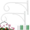 Ihvewuo Hanging Basket Holder Flower Hook Hanging Plants Hookï¼ŒIron Art Garden Wall Hook Plants Bracket Outdoor Plants Hanger for Plant Flower Pots Lanterns Bird Feeders