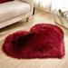 Wozhidaoke Area Rug Wool Imitation Sheepskin Rugs Faux Fur Non Slip Bedroom Shaggy Carpet Mats Outdoor Rug Bathroom Rugs Room Decor Wine 40*30*2 Wine